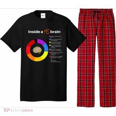 Inside A Ms Brain Multiple Sclerosis Awareness Chart Pajama Set