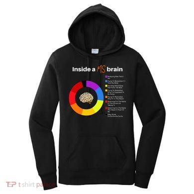 Inside A Ms Brain Multiple Sclerosis Awareness Chart Women's Hoodie