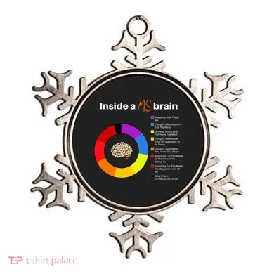 Inside A Ms Brain Multiple Sclerosis Awareness Chart Ornament