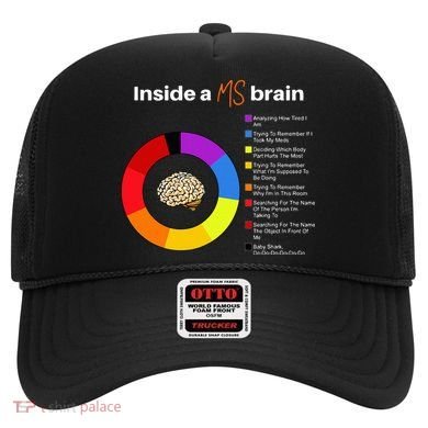 Inside A Ms Brain Multiple Sclerosis Awareness Chart Hat
