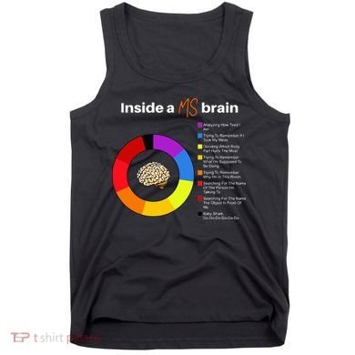Inside A Ms Brain Multiple Sclerosis Awareness Chart Tank Top