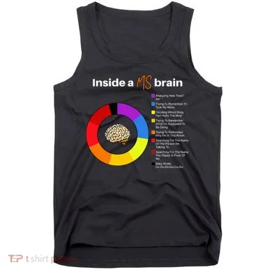 Inside A Ms Brain Multiple Sclerosis Awareness Chart Tank Top