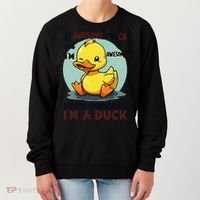 IM Awesome Math Confirms IM A Duck Funny Cute Duck Humor Women's Sweatshirt thumb 0