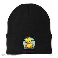 IM Awesome Math Confirms IM A Duck Funny Cute Duck Humor Beanie thumb 0
