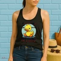 IM Awesome Math Confirms IM A Duck Funny Cute Duck Humor Women's Tank Top thumb 2
