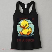 IM Awesome Math Confirms IM A Duck Funny Cute Duck Humor Women's Tank Top thumb 3