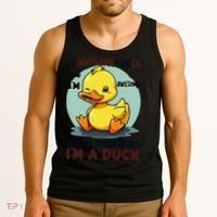 IM Awesome Math Confirms IM A Duck Funny Cute Duck Humor Tank Top thumb 3