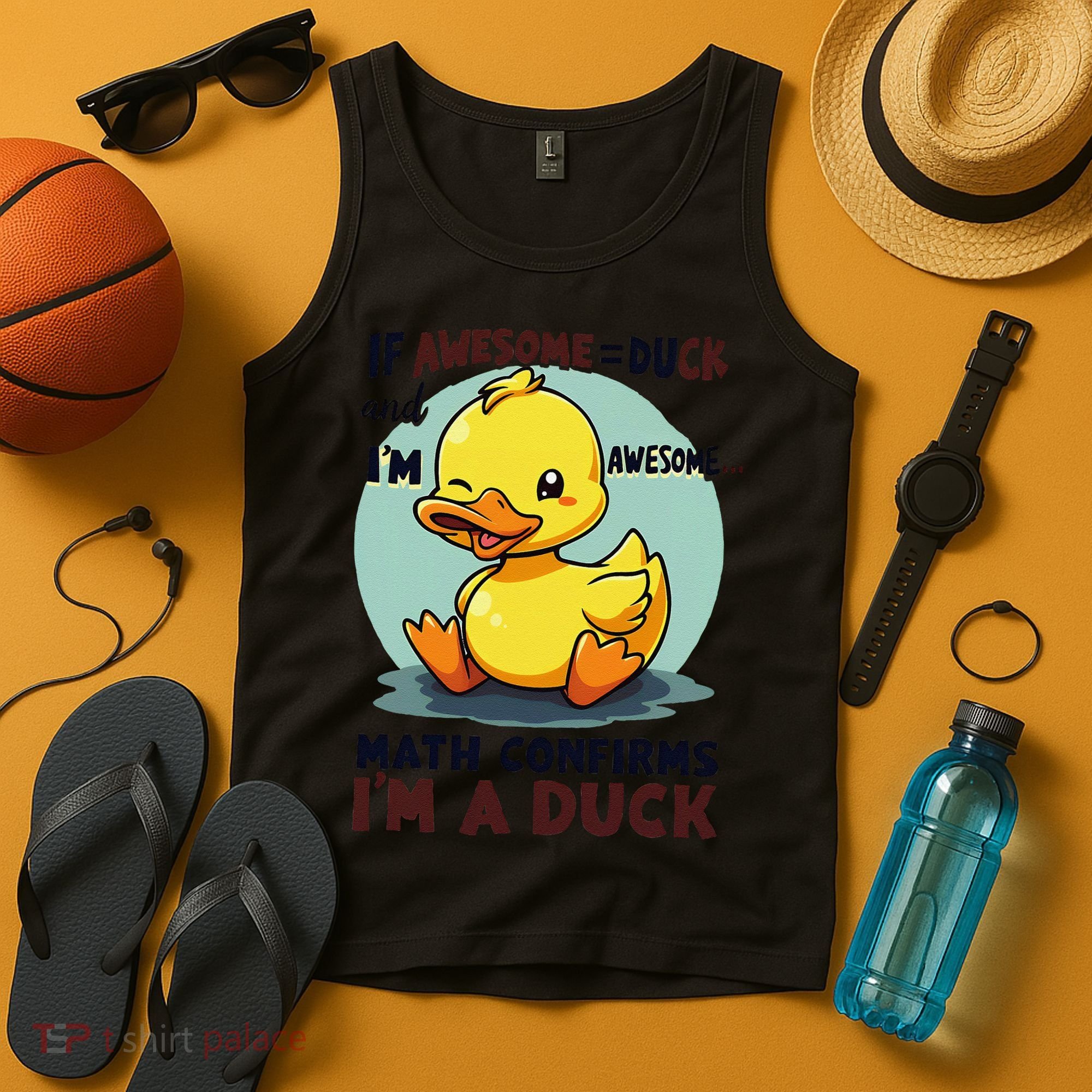 IM Awesome Math Confirms IM A Duck Funny Cute Duck Humor Tank Top