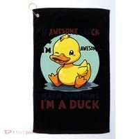 IM Awesome Math Confirms IM A Duck Funny Cute Duck Humor Golf Towel thumb 0