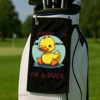 IM Awesome Math Confirms IM A Duck Funny Cute Duck Humor Golf Towel thumb 2