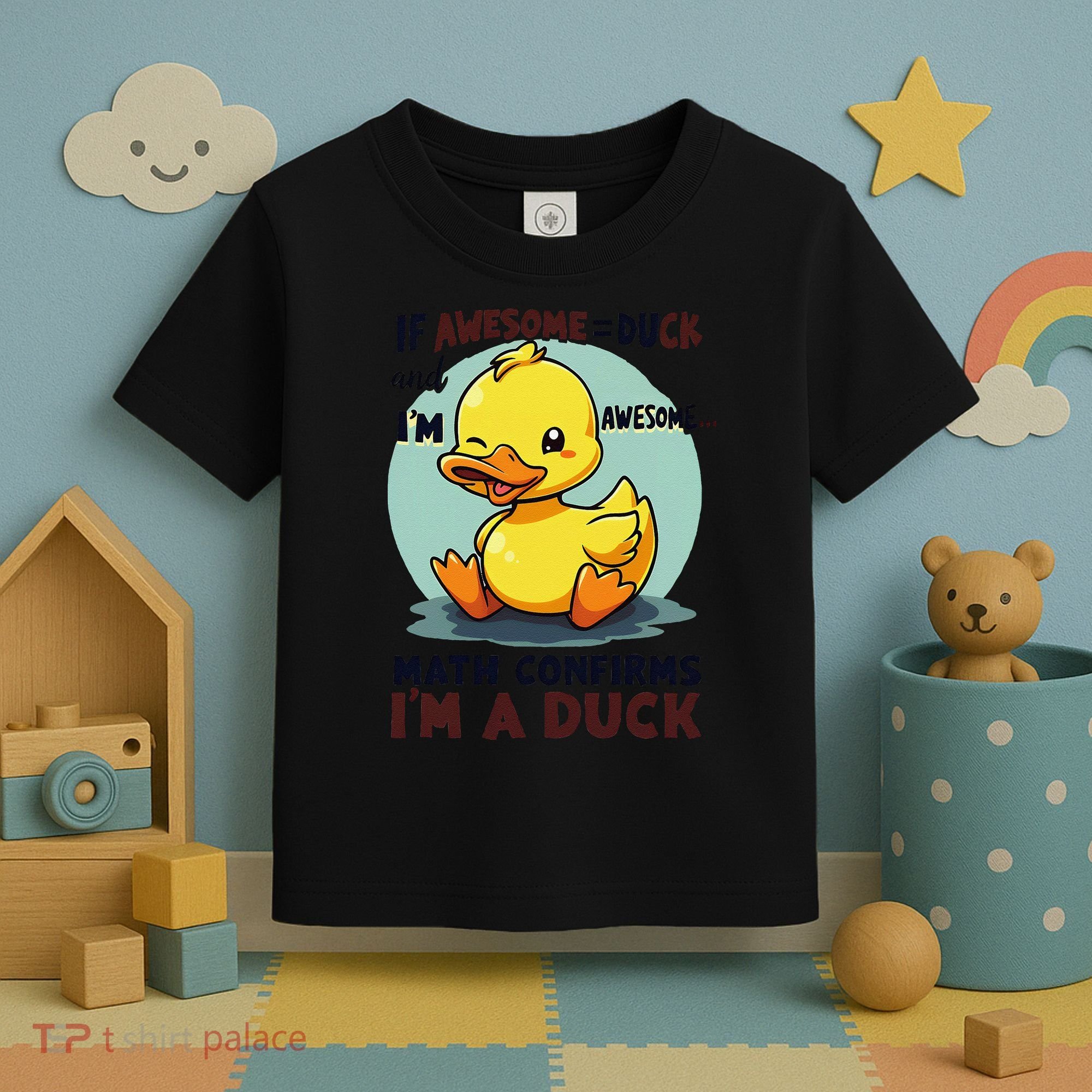 IM Awesome Math Confirms IM A Duck Funny Cute Duck Humor Toddler T-Shirt