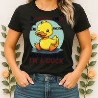 IM Awesome Math Confirms IM A Duck Funny Cute Duck Humor Women's T-Shirt thumb 2