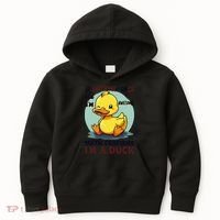 IM Awesome Math Confirms IM A Duck Funny Cute Duck Humor Kids Hoodie thumb 0