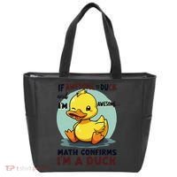 IM Awesome Math Confirms IM A Duck Funny Cute Duck Humor Tote Bag thumb 0