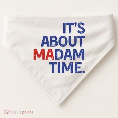 ItS About Madam Time USA-Made Doggie Bandana