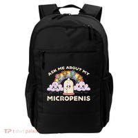 Inappropriate Ask Me About My Micro Funny Humor Joke Gag Gift Backpack thumb 0
