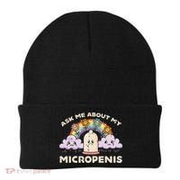 Inappropriate Ask Me About My Micro Funny Humor Joke Gag Gift Beanie thumb 0