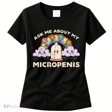 Inappropriate Ask Me About My Micro Funny Humor Joke Gag Gift Women's T-Shirt