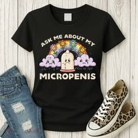 Inappropriate Ask Me About My Micro Funny Humor Joke Gag Gift Women's T-Shirt thumb 3