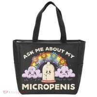 Inappropriate Ask Me About My Micro Funny Humor Joke Gag Gift Tote Bag thumb 0