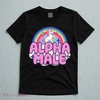 Ironic Alpha Male Unicorn Rainbow Funny T-Shirt thumb 5