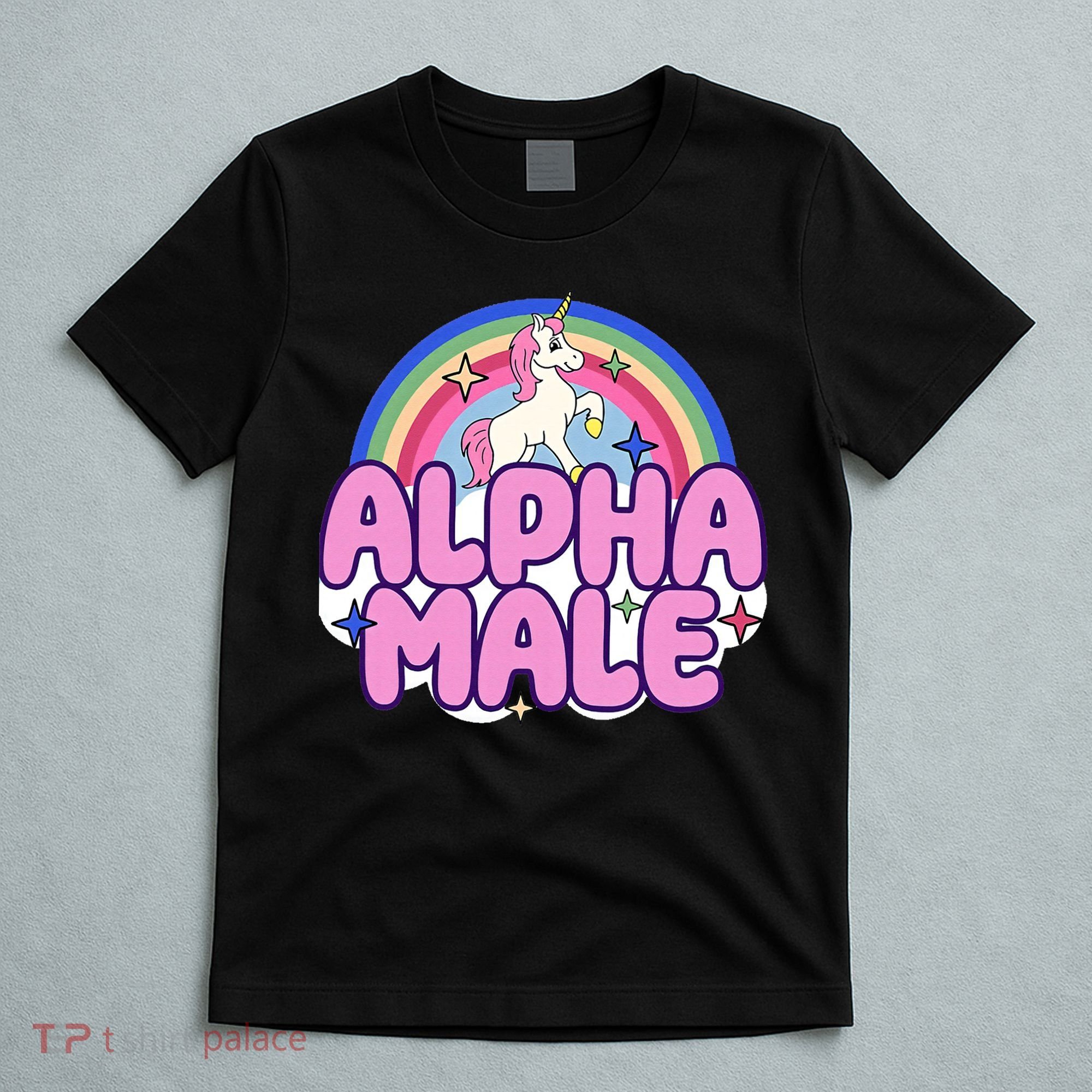 Ironic Alpha Male Unicorn Rainbow Funny T-Shirt