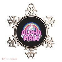 Ironic Alpha Male Unicorn Rainbow Funny Ornament thumb 0