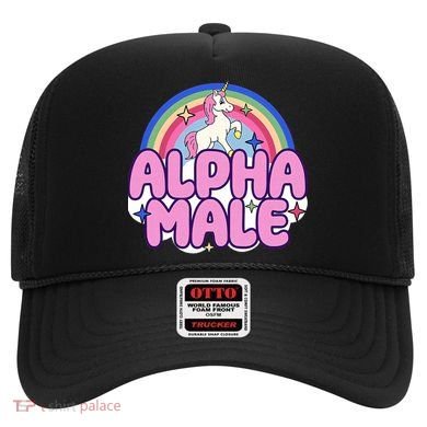 Ironic Alpha Male Unicorn Rainbow Funny Hat