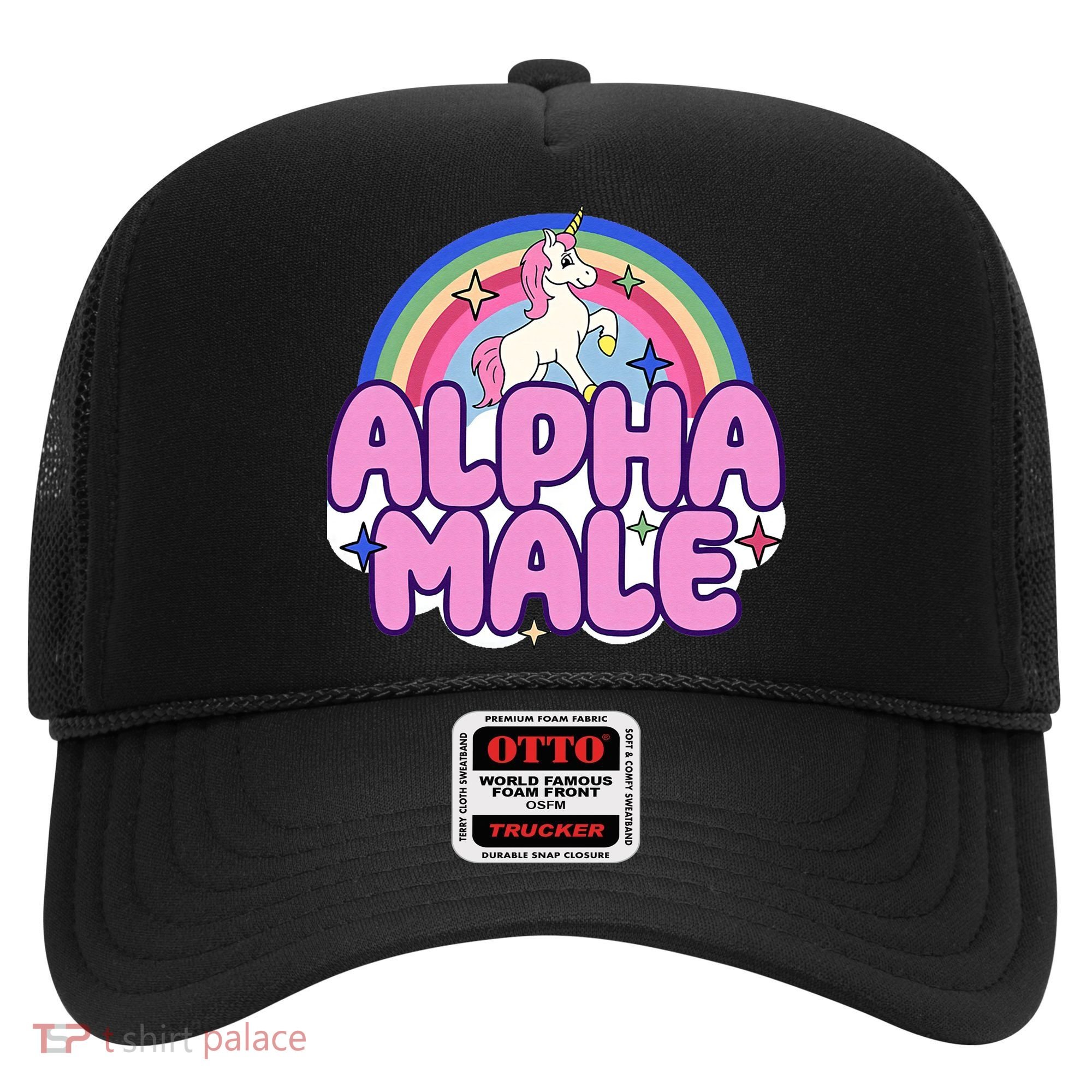 Ironic Alpha Male Unicorn Rainbow Funny Hat
