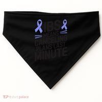 IBS Awareness Month Irritable Bowel Syndrome USA-Made Doggie Bandana thumb 0