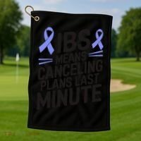 IBS Awareness Month Irritable Bowel Syndrome Golf Towel thumb 1