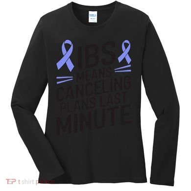 IBS Awareness Month Irritable Bowel Syndrome Women's Long Sleeve Shirt