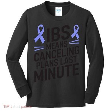 IBS Awareness Month Irritable Bowel Syndrome Kids Long Sleeve Shirt