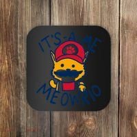 It's A Me Meowrio ,Funny Cat Lover Coaster thumb 0