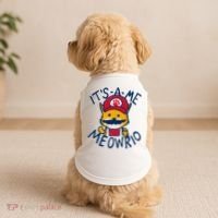 It's A Me Meowrio ,Funny Cat Lover Doggie Tank thumb 2
