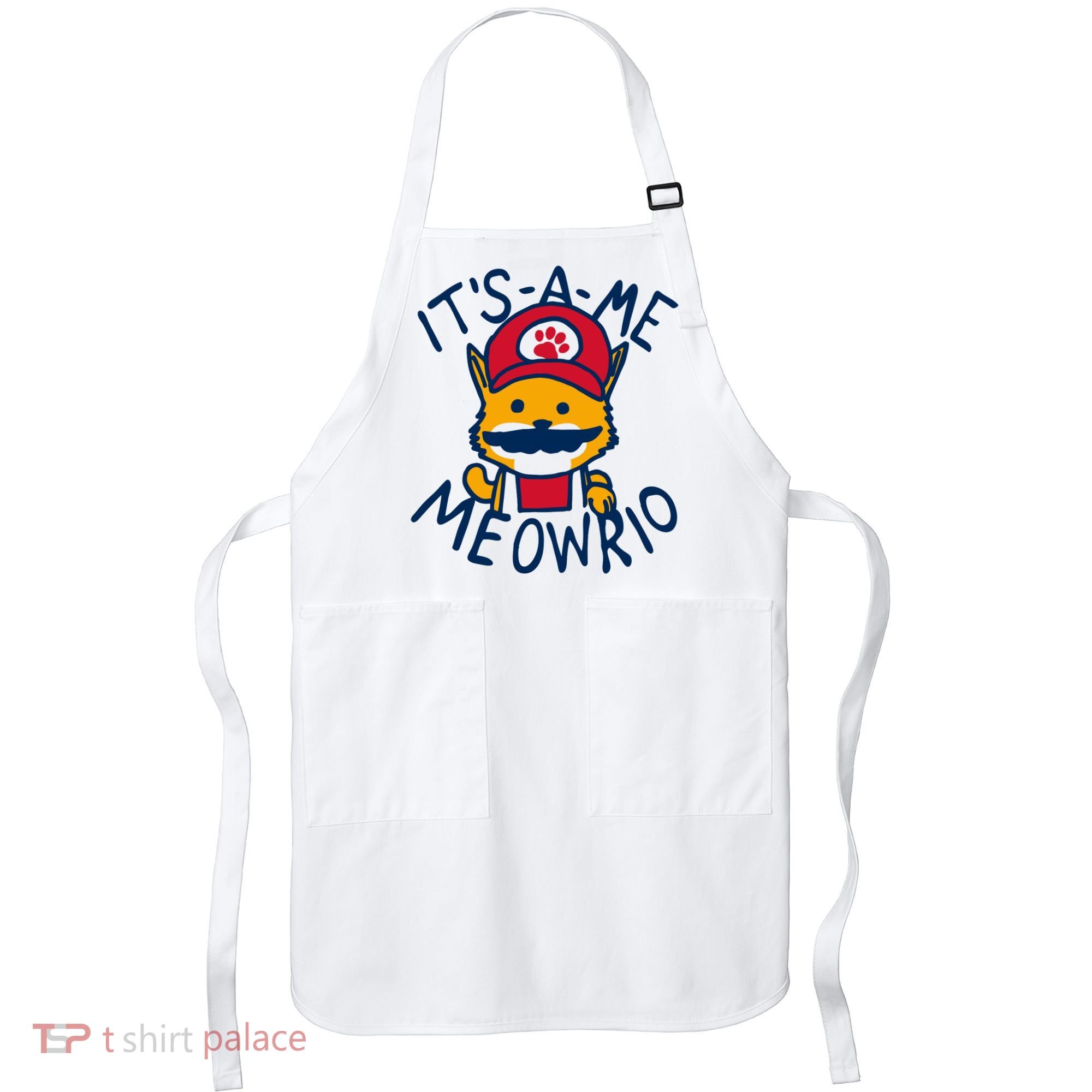 It's A Me Meowrio ,Funny Cat Lover Apron