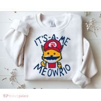 It's A Me Meowrio ,Funny Cat Lover Sweatshirt thumb 2