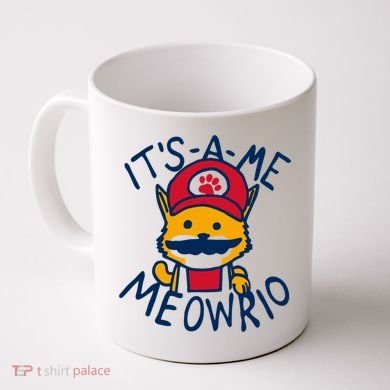 It's A Me Meowrio ,Funny Cat Lover Coffee Mug