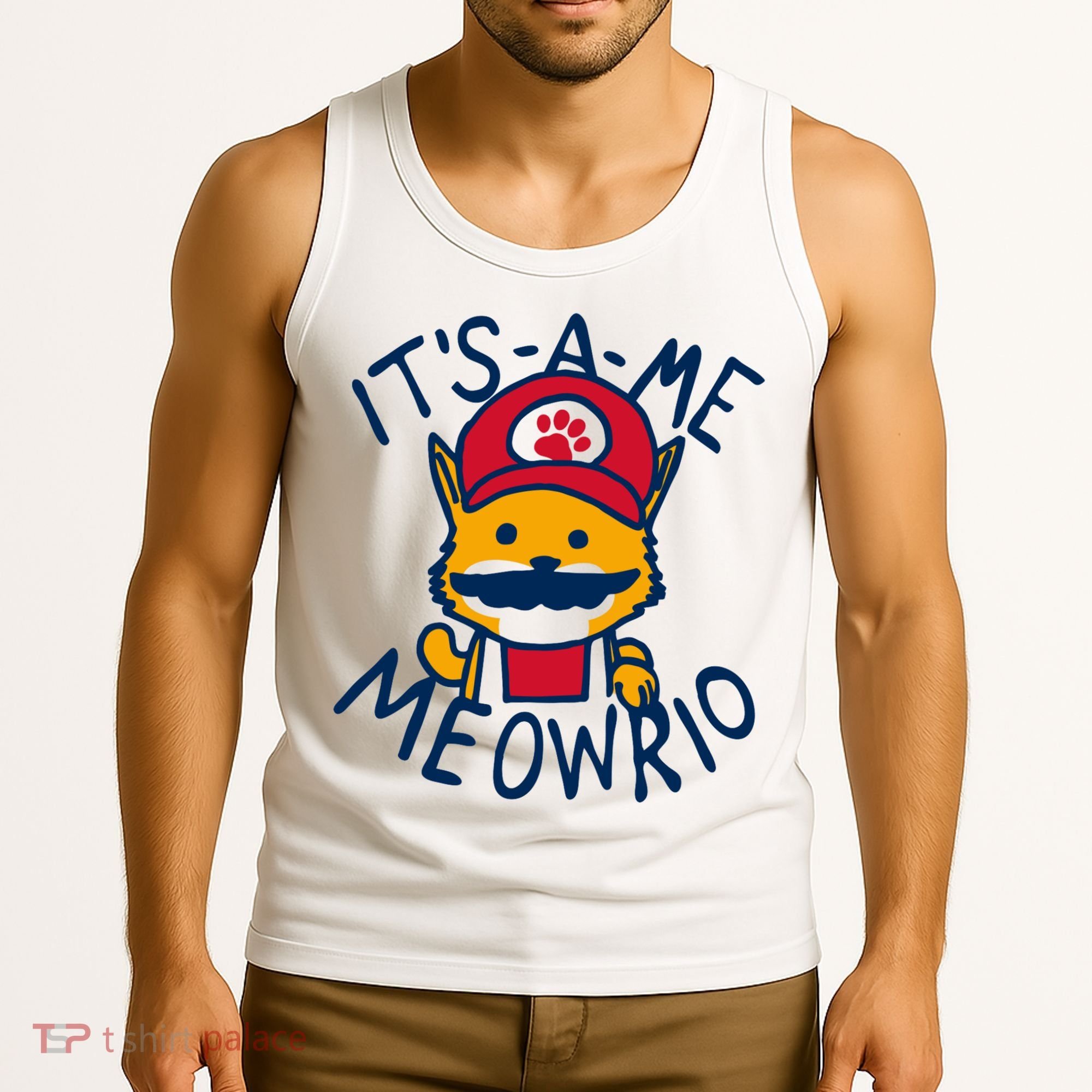 It's A Me Meowrio ,Funny Cat Lover Tank Top