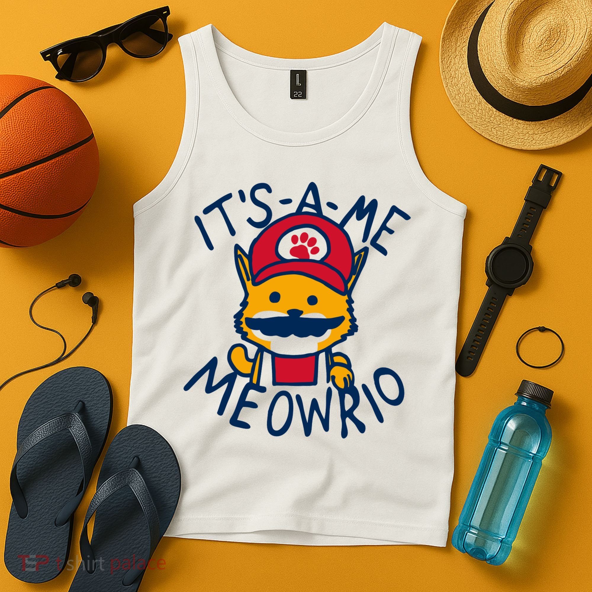 It's A Me Meowrio ,Funny Cat Lover Tank Top