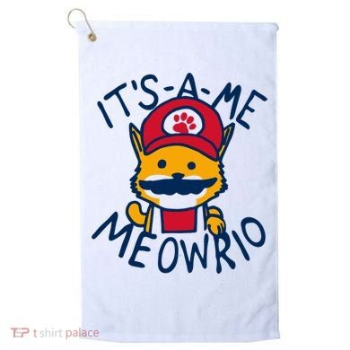 It's A Me Meowrio ,Funny Cat Lover Golf Towel