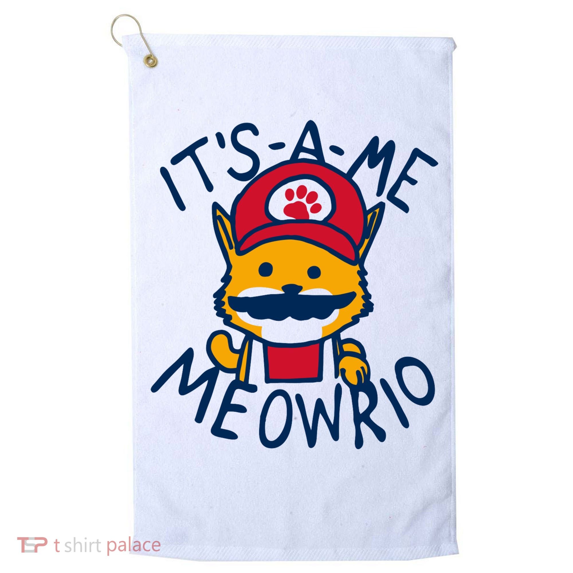 It's A Me Meowrio ,Funny Cat Lover Golf Towel