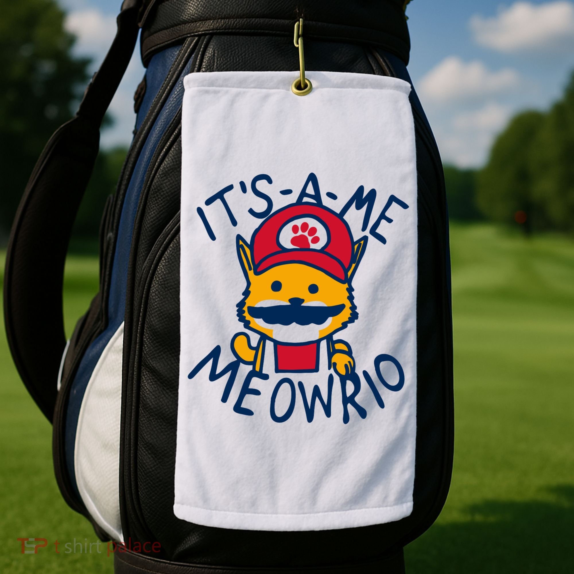 It's A Me Meowrio ,Funny Cat Lover Golf Towel