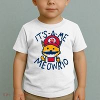 It's A Me Meowrio ,Funny Cat Lover Toddler T-Shirt thumb 2