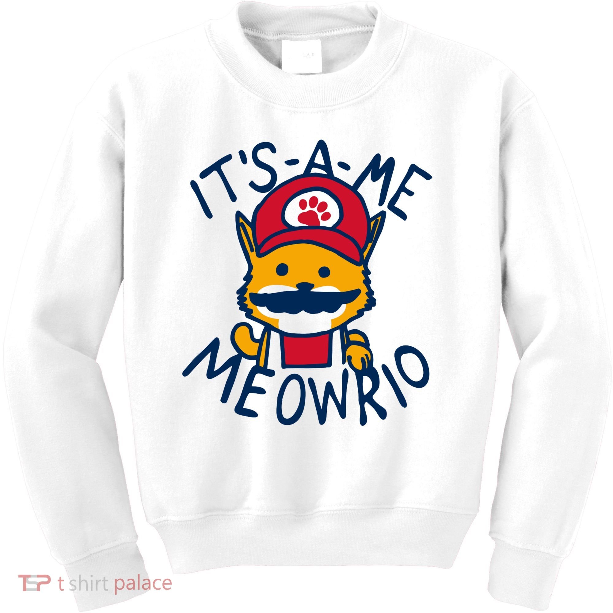 It's A Me Meowrio ,Funny Cat Lover Kids Sweatshirt