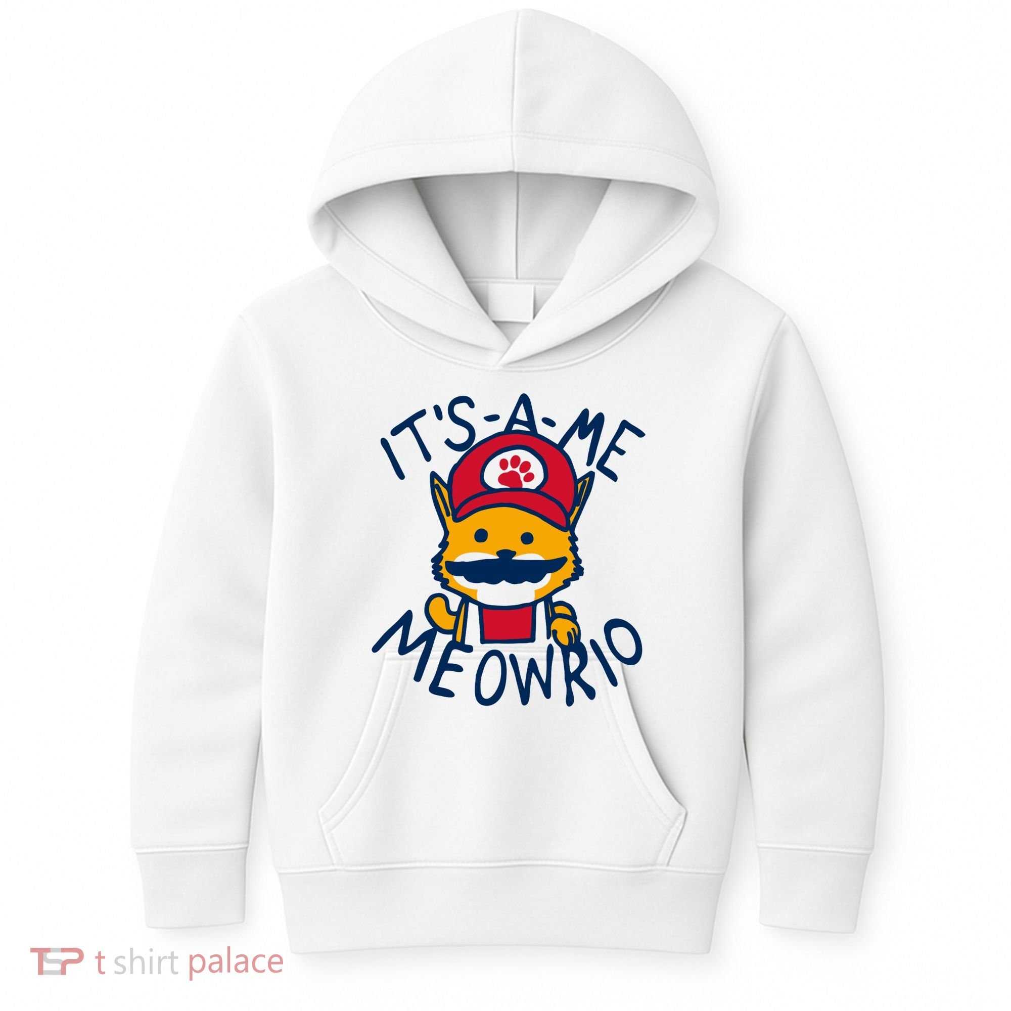 It's A Me Meowrio ,Funny Cat Lover Kids Hoodie