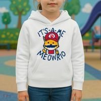 It's A Me Meowrio ,Funny Cat Lover Kids Hoodie thumb 3