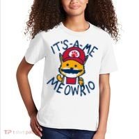It's A Me Meowrio ,Funny Cat Lover Kids T-Shirt thumb 2