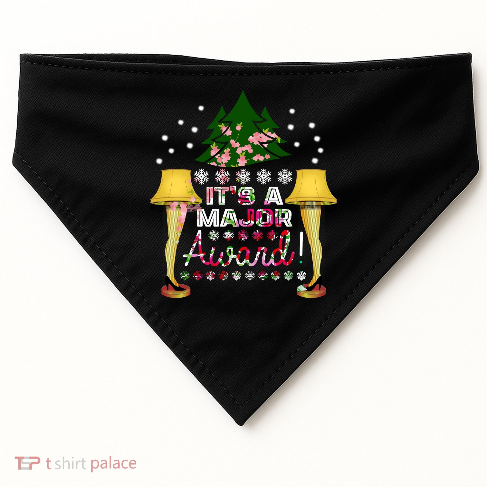It's A Major Award Funny Christmas Fragile Lamp Leg USA-Made Doggie Bandana