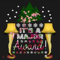 It's A Major Award Funny Christmas Fragile Lamp Leg USA-Made Doggie Bandana thumb 2
